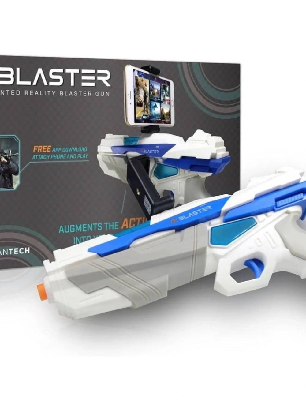 AR Blaster Augmented Reality Game Blaster - White & Blue